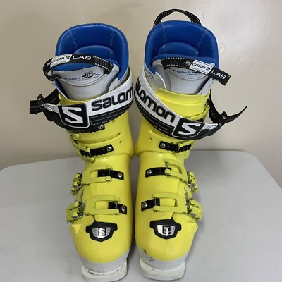 Salomon Ski Boots/Ylw/Adult/Xmax130 689 295mm 25/25.5 | eBay