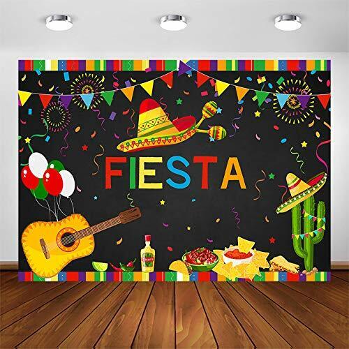 COMOPHOTO Fiesta Birthday Backdrop Mexican Fiesta Themed 1st Bir