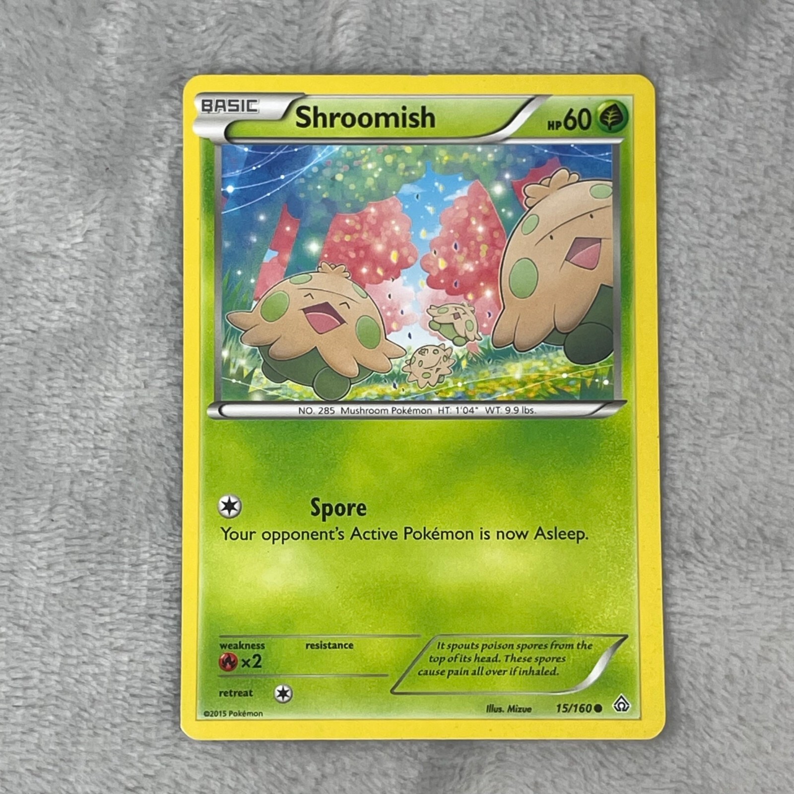 Shroomish 15/160 - Primal Clash - Common - Pokemon Card TCG - LP