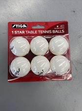 Stiga 1 Star Table Tennis Balls 6/pack