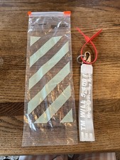 OFF-WHITE Keychain ORIGINAL Lanyard Clasp WHITE COLOR  , New