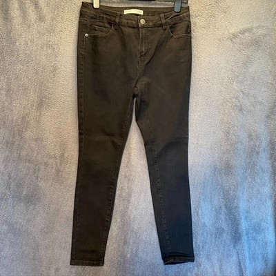 George Jeans Damenhose UK 14 schwarz Skinny Denim