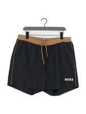 Image of Boss athletic swim trunks in black RRP £45