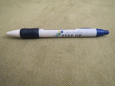 JHU Hopkins Step Up Giving Pen with Novelty w/ 2 Windows Rotating Text on Click