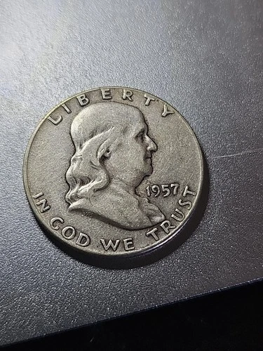 1957 (P) Franklin Half Dollar Very Fine 90% Silver