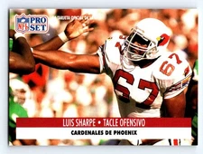 1991 Pro Set Spanish #195 Luis Sharpe Fresh Break EX-EXMINT
