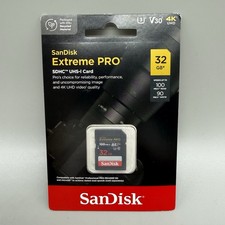 SanDisk SDSDXXO032GANCIN Extreme PRO 32GB UHS-I V30 SDHC Card