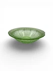 Green Depression Jeanette Cherry Blossom 8 1/2" Serving Fruit Bowl- Excellent!