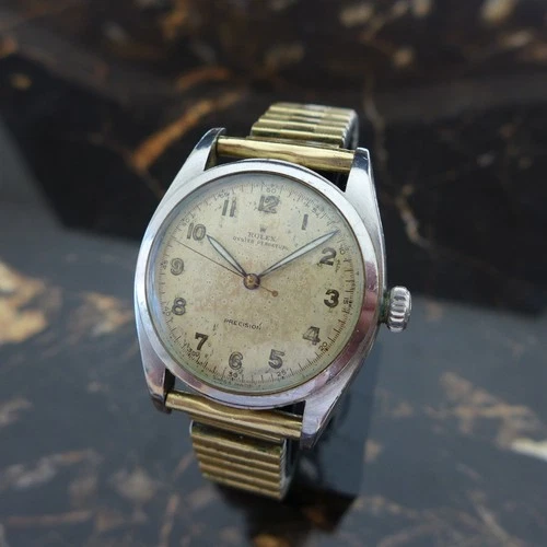 AN UNTOUCHED VINTAGE 1950s ROLEX OYSTER PERPETUAL "PRE EXPLORER" REF. 6098 36MM