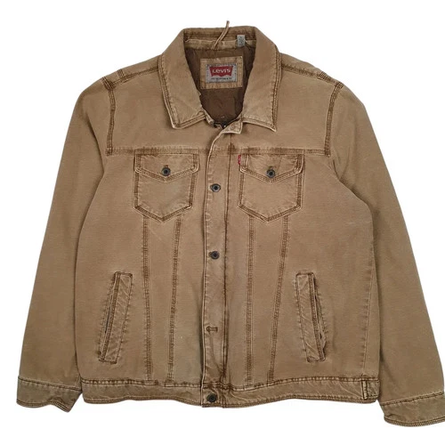 LEVIS Bomber Jacket Coat Type 3 Trucker Workwear Canvas Mens L