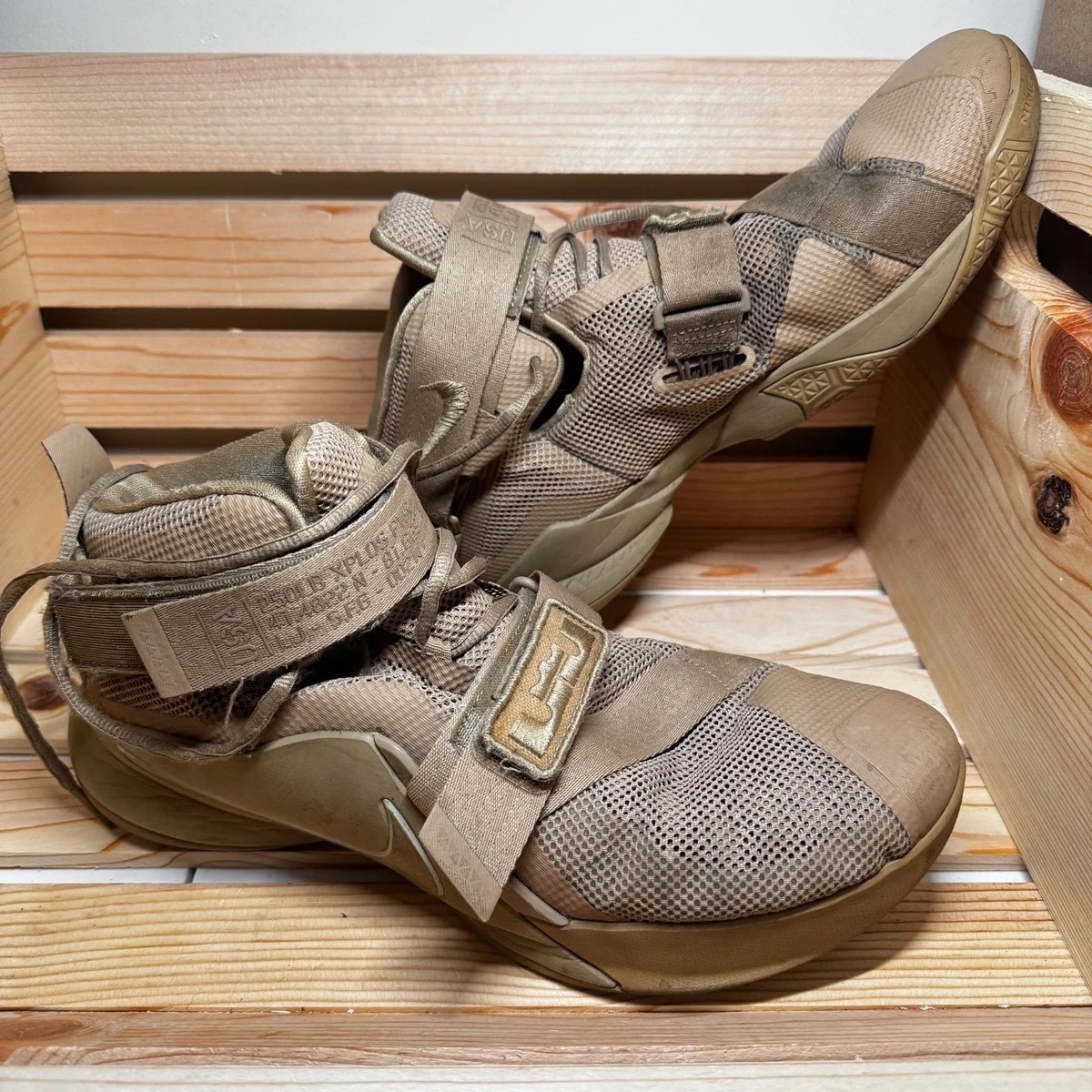 Nike LeBron Soldier 9 Premium Desert Camo for Sale 