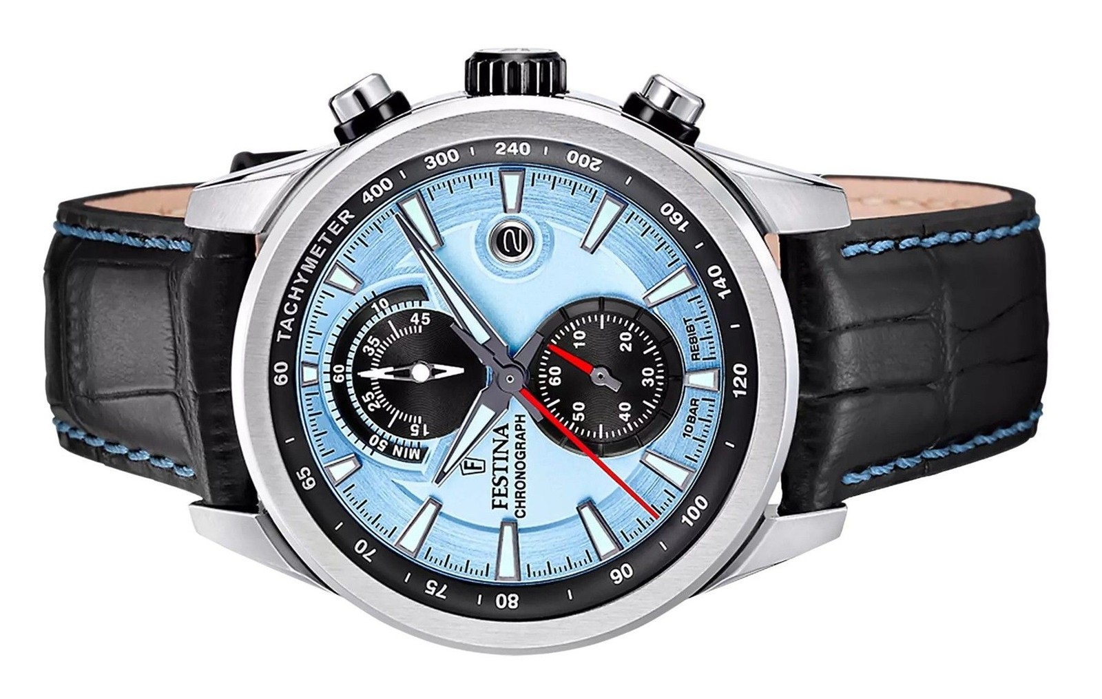 Festina Timeless Chronograph Blue Dial Quartz 100M Men's Watch F20695-2