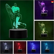 LED-Lampe für Kinder, Tinkerbell, Farbwechsel, USB, Nachtlicht und Dekoration