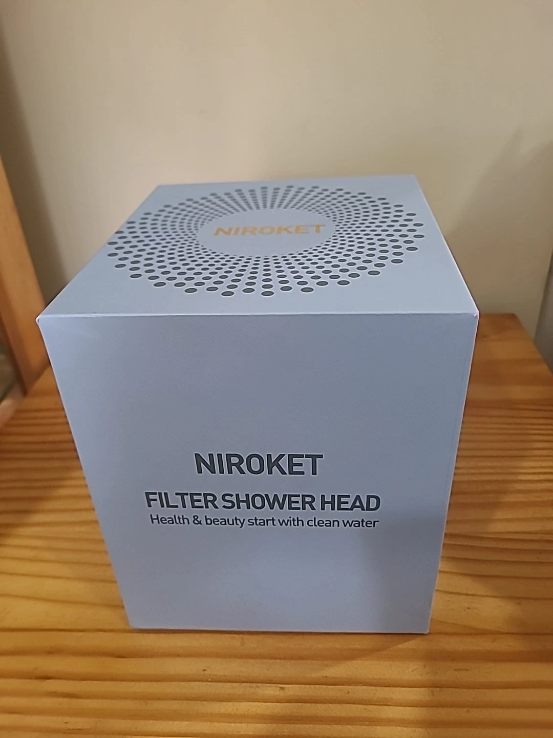 Niroket filtered shower head. High Quality High Pressure Water Filter System