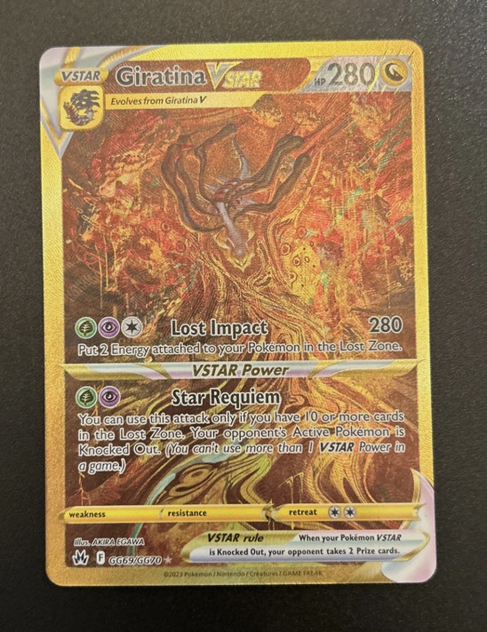 Pokemon Giratina VSTAR GOLD Secret GG69/GG70 Crown Zenith: Galarian Gallery NM ！