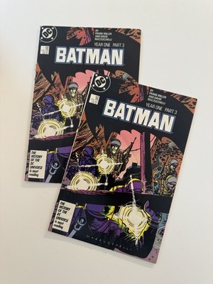 Batman #406 Year One Part 3 DC Comics 1987 Frank Miller - Lot of 2 Readers