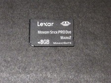 8GB Lexar Memory Stick PRO Duo MagicGate , Sony PSP and Sony Cameras. Tested 