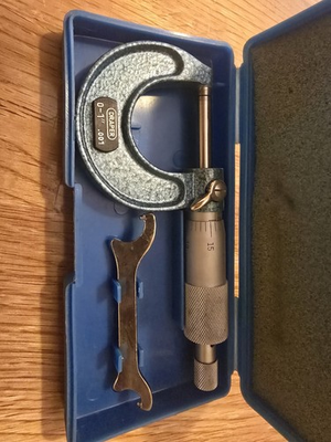 #ad Draper Outside Micrometer 0 1quot; Range .001quot; Graduation $59.50