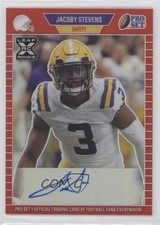 2021 Leaf Pro Set Metal 1989 Red Rainbow 53/100 JaCoby Stevens #PA-JS1 Auto 08jk