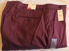 Express Photographer Pants Mens Slim Fit Chino Burgundy Maroon 36/27