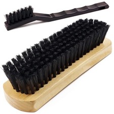 TAKAVU Leather Upholstery Cleaning Brush Set Black Black