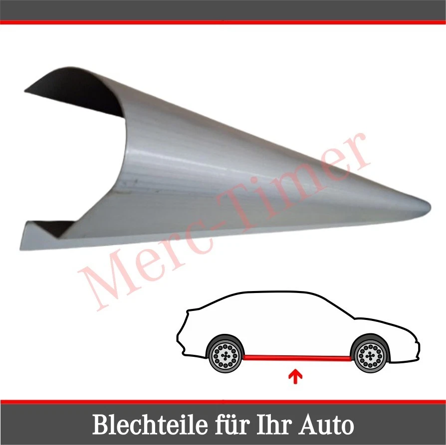 Volkswagen New Beetle Convertible 2002-10 Repair Panel Pair Side Skirts 1mm LR - Image 3 of 4
