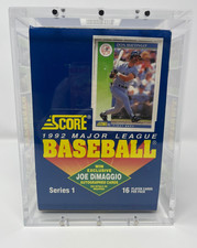 Premium Acrylic Display Case Magnetic Lid FITS 1992 Score Baseball Series 1 Box