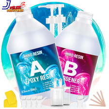 1 Gallon Epoxy Resin Kit 2 Part Crystal Clear Resina Epoxica High Gloss Odorless