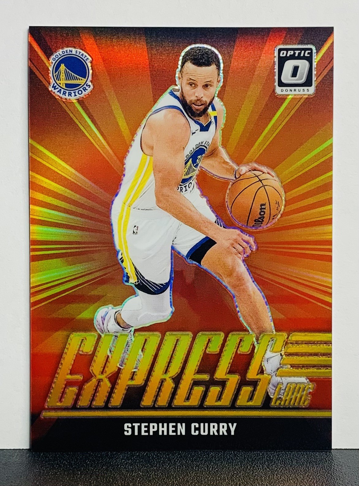 2024-25 Optic Express Lane “Gold Prizm” Stephen Curry SSP #’d/10!! TRUE GOLD!!