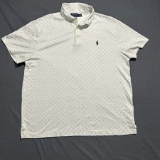 Polo Ralph Lauren Polo Shirt Mens XL Performance Short Sleeve Golf Stretch White