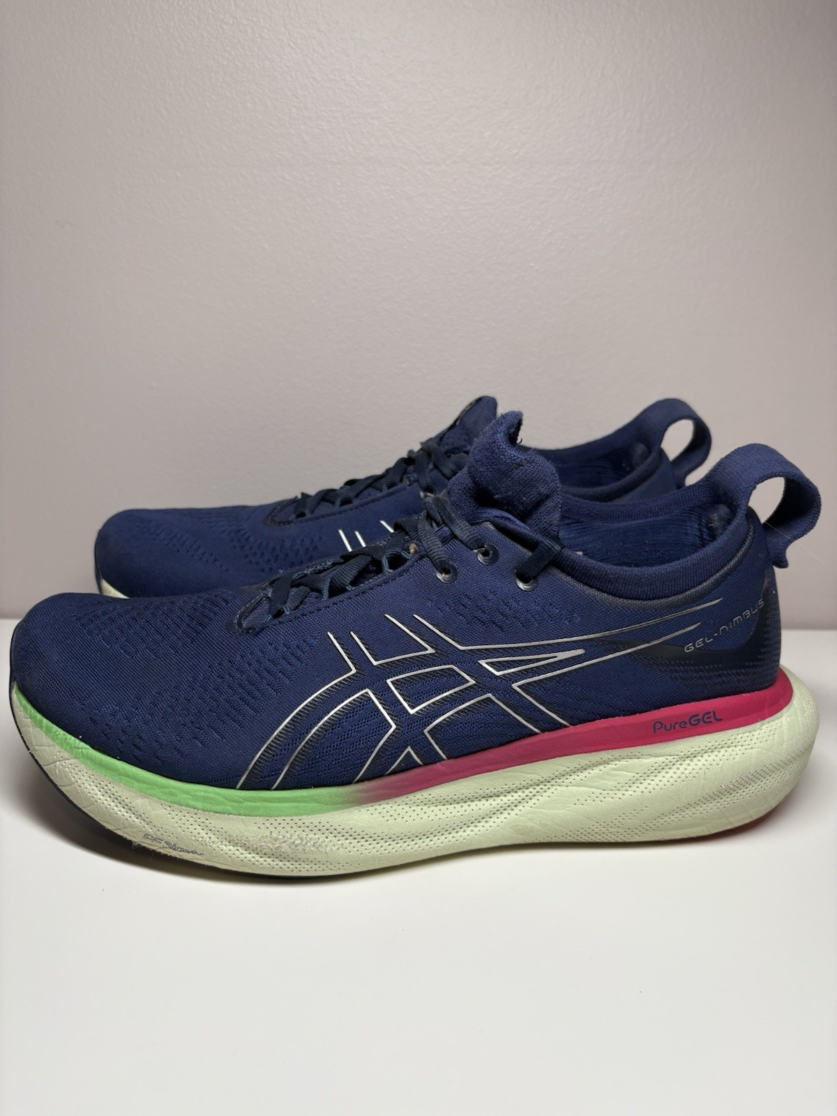 Asics Gel-Nimbus 25 1012B356 Women's Running Shoes Navy Athletic - Size 9.5 thumbnail 3