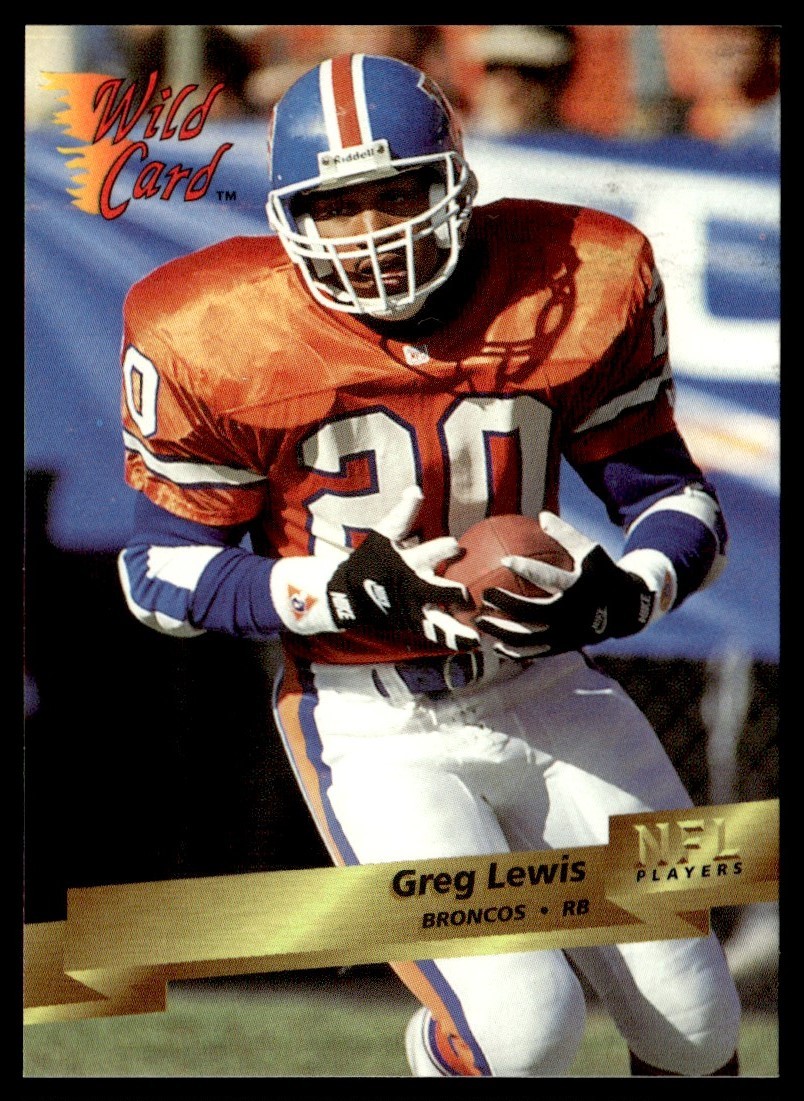 1993 Wild Card Greg Lewis Denver Broncos #35