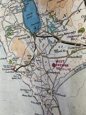 Map 1936 Civil Air Edition Scotland SW Belfast Prestwick West Freugh Campbeltown