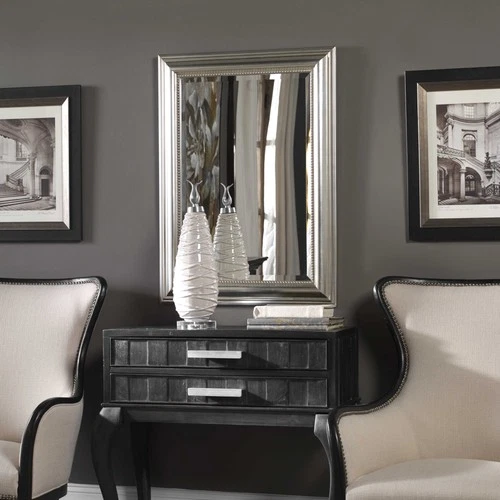 Uttermost 12005 B Silver Stuart Silver Mirror - Picture 3 of 6