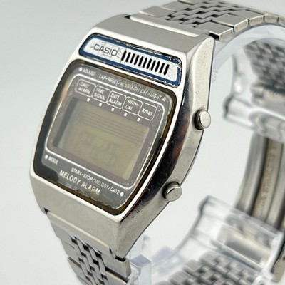 Casio H104 Melody Alarm Stainless Digital Watch Module 82 Japan | eBay