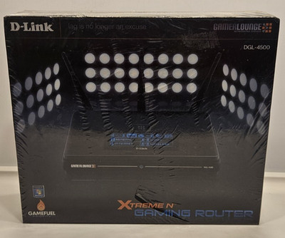D-Link GamerLounge DGL-4500 4-Port 10/100 WIFI Gaming Router with game mouse pad