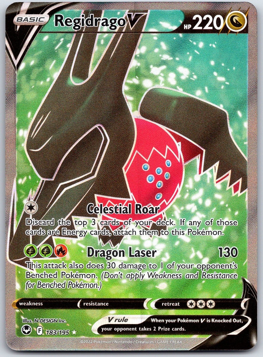 Regidrago V (Full Art) Ultra Rare SWSH12: Silver Tempest 183/195