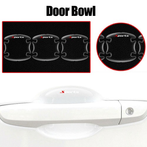 8Pcs Clear Car Door Handle Bowl Anti-Scratch Protector Stickers Trim Accessories - Picture 5 of 12
