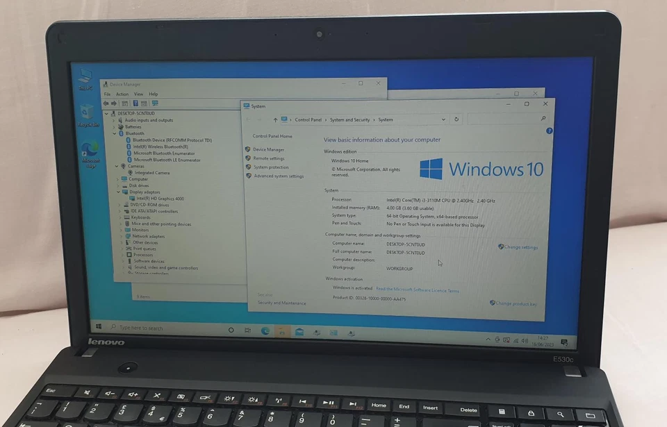 Lenovo Thinkpad Edge Intel Core i3 Laptop Windows 10 Ram 4GB 128GB SSD Office - Image 2 of 4
