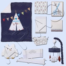 Teepee 9 pc Crib Bedding Set by NoJo