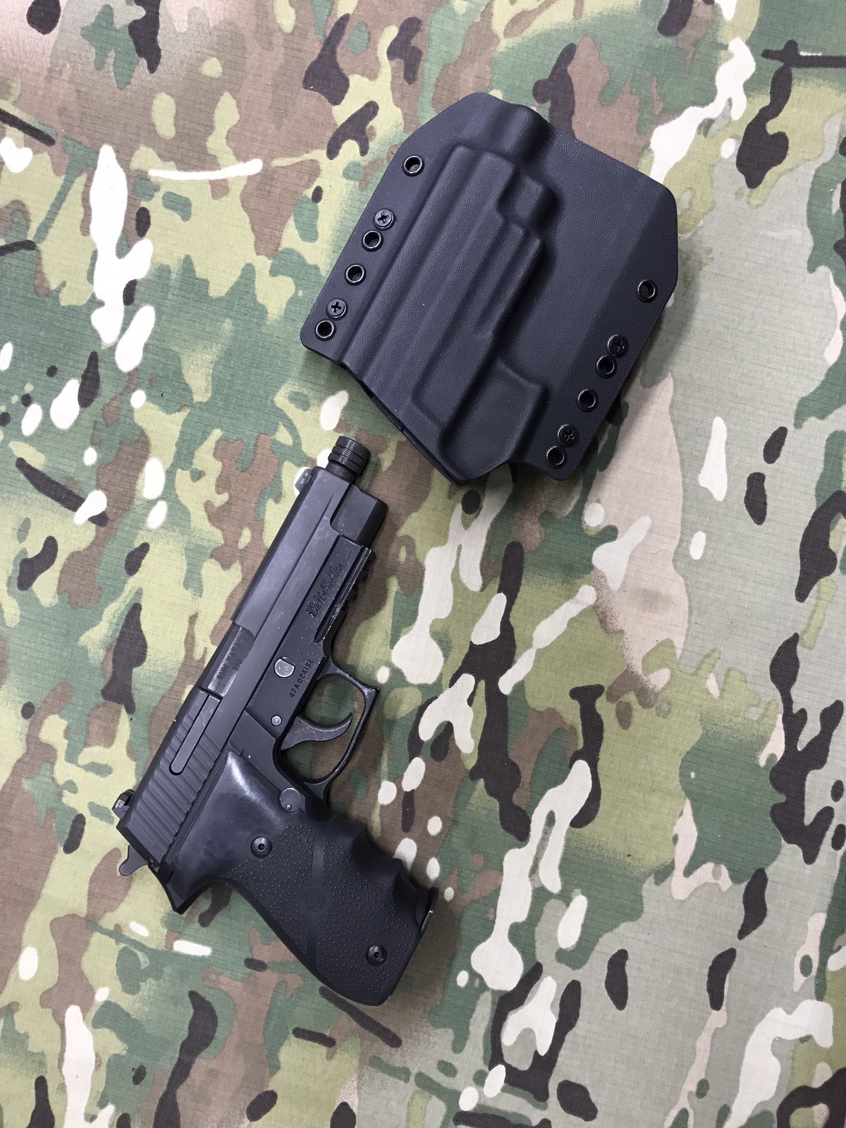 Black Kydex SIG P220R Threaded Barrel Holster eBay