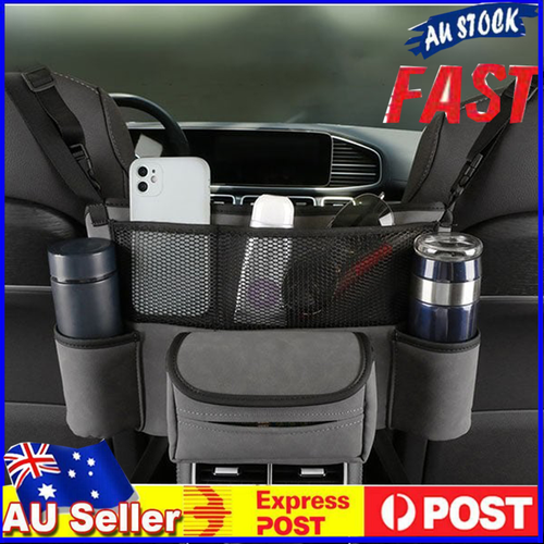 Advanced Between Car Seat Storage Bag Net Pocket Handbag Holder