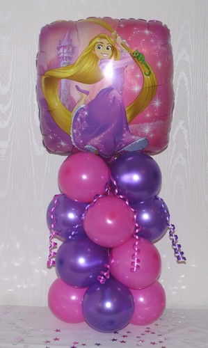 DISNEY PRINCESS - TANGLED - RAPUNZEL - FOIL BALLOON DISPLAY -TABLE CENTREPIECE - Picture 2 of 3