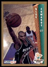 1992-93 Fleer Blue Edwards . Milwaukee Bucks #373