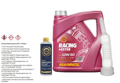 4L MANNOL Racing 7902 10W-60 + Ester Additive & Auslaufrohr