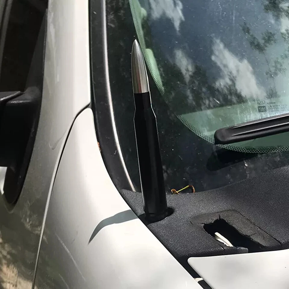 Antena bala universal para Nissan Frontier 1998-2021 calibre 50 aluminio 5,3" Foto 4 de 4