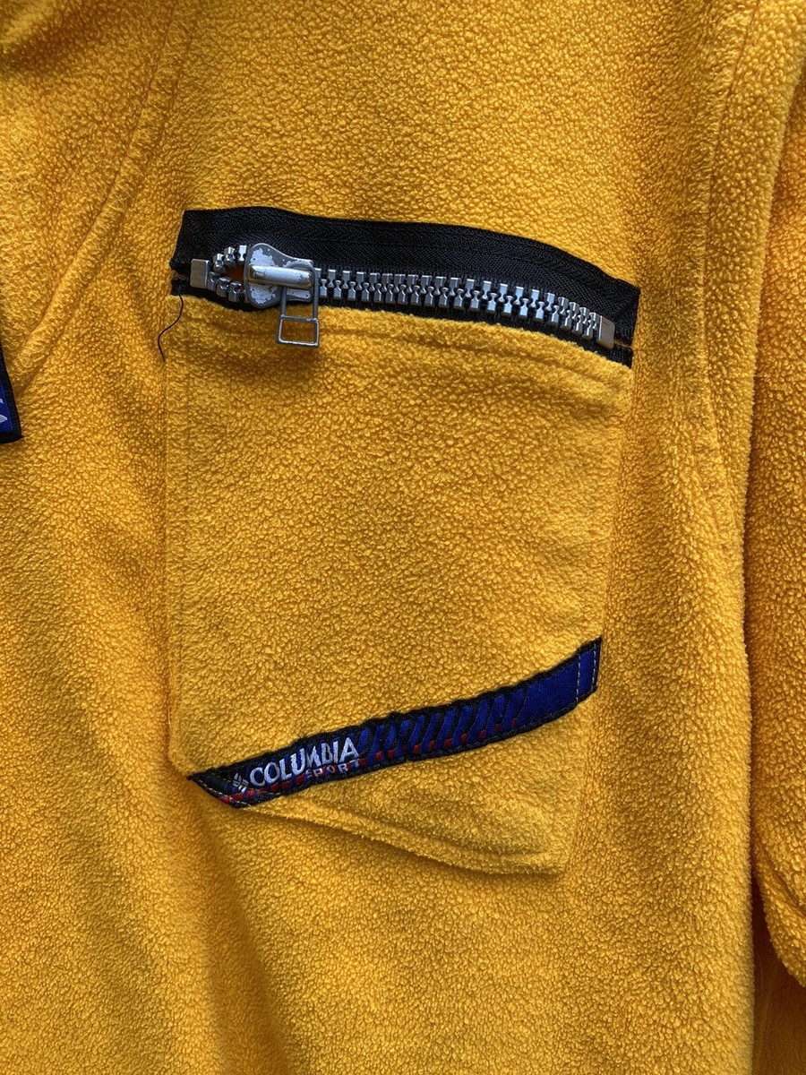 Vintage 90s Columbia Sport 1/4 Zip Fleece Pullover Jacket SZ L