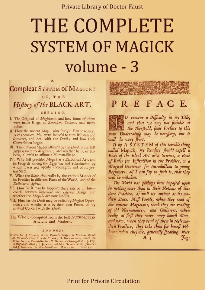 Antique Book Occult Esoteric Complete System of Magic Witchcraft Grimoire Black - Image 3 of 4
