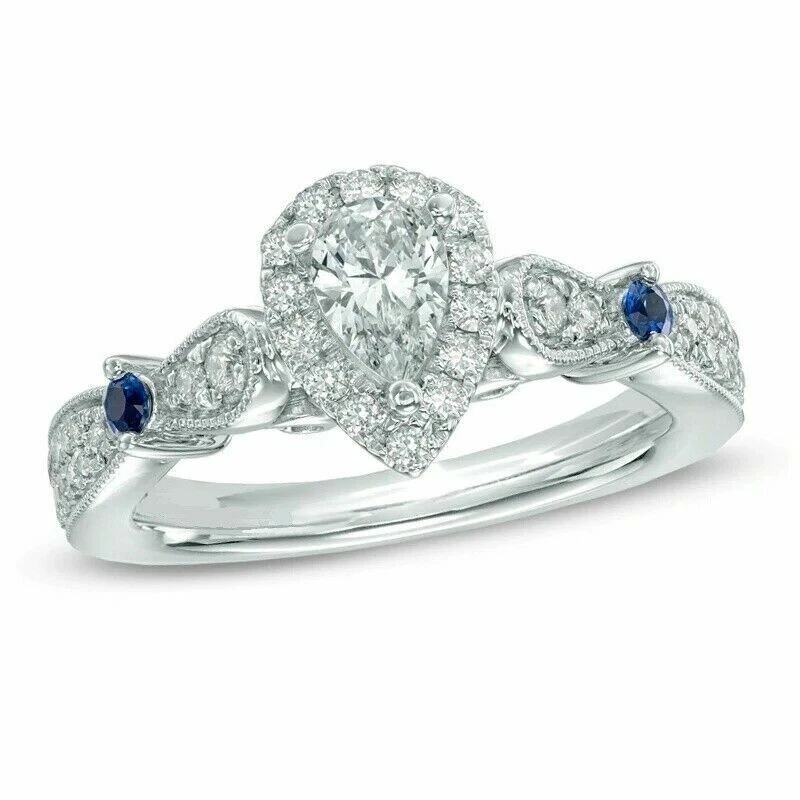 Vera wang online pear engagement ring