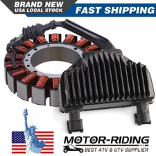 For Harley Dyna 2008-2016 3-PHASE Stator Coil and Voltage Regulator Rectifier